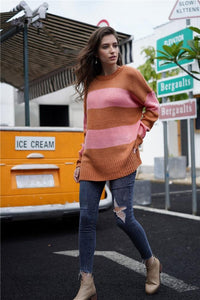 Simple Round Neck Long-Sleeve Sweater