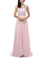 Load image into Gallery viewer, Ladies Evening Gown Prom Dress Floor Length Rhinestone Party Dress
