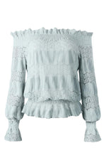 Load image into Gallery viewer, Casual Off Shoulder Lace Blouse

