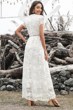 Load image into Gallery viewer, V Neck Floral Lace Maxi Dress for Women
