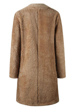 Load image into Gallery viewer, Feeling Of Warmth Faux Fur Longline Coat
