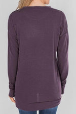 Load image into Gallery viewer, Loose Round Neck Long Sleeve Zip Top

