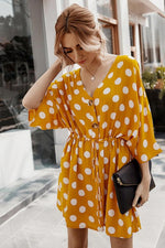 Load image into Gallery viewer, The Best You Can Get Off Polka Dot Dress
