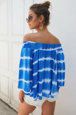 Load image into Gallery viewer, Print Off The Shoulder Loose Blouse
