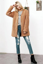 Load image into Gallery viewer, Lamb Faux Fur Coat
