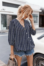 Load image into Gallery viewer, Striped Buttons Shirt
