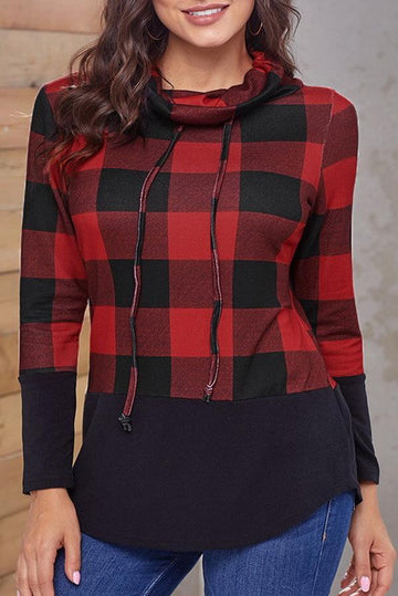 Lattice High-Collar Sport Long-Sleeved Hoodies