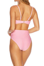 Load image into Gallery viewer, Front Knot High Waisted Bikini Set
