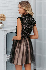 Load image into Gallery viewer, Embroidery Sleeveless Lace Short Dress
