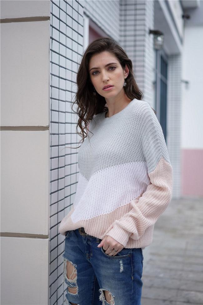 Drop Shoulder Long-Sleeve Sweater