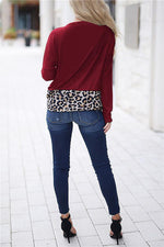 Load image into Gallery viewer, Leopard Patchwork Loose Top
