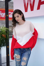 Load image into Gallery viewer, Drop Shoulder Long-Sleeve Sweater
