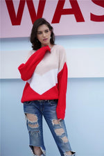 Load image into Gallery viewer, Drop Shoulder Long-Sleeve Sweater
