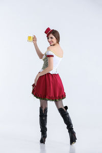 Oktoberfest Costumes Women Sexy Off-shoulder German Costume Dresses Beer Oktoberfest Outfits
