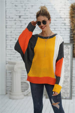 Load image into Gallery viewer, Color Block Cable Knit Sweater

