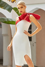 Load image into Gallery viewer, Chic One Shoulder Bodycon Cocktail Bandage Dress

