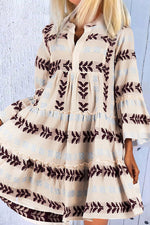Load image into Gallery viewer, Cute Ruffled Mini Print Dress
