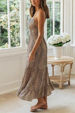 Load image into Gallery viewer, Leopard Print Slip Maxi Dress
