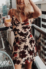 Load image into Gallery viewer, Floral Print Slip Mini Dress
