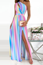 Load image into Gallery viewer, Cut Out One Shoulder Maxi Dress
