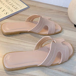 Load image into Gallery viewer, Square Head Open-toe Flat Sandal Slippers
