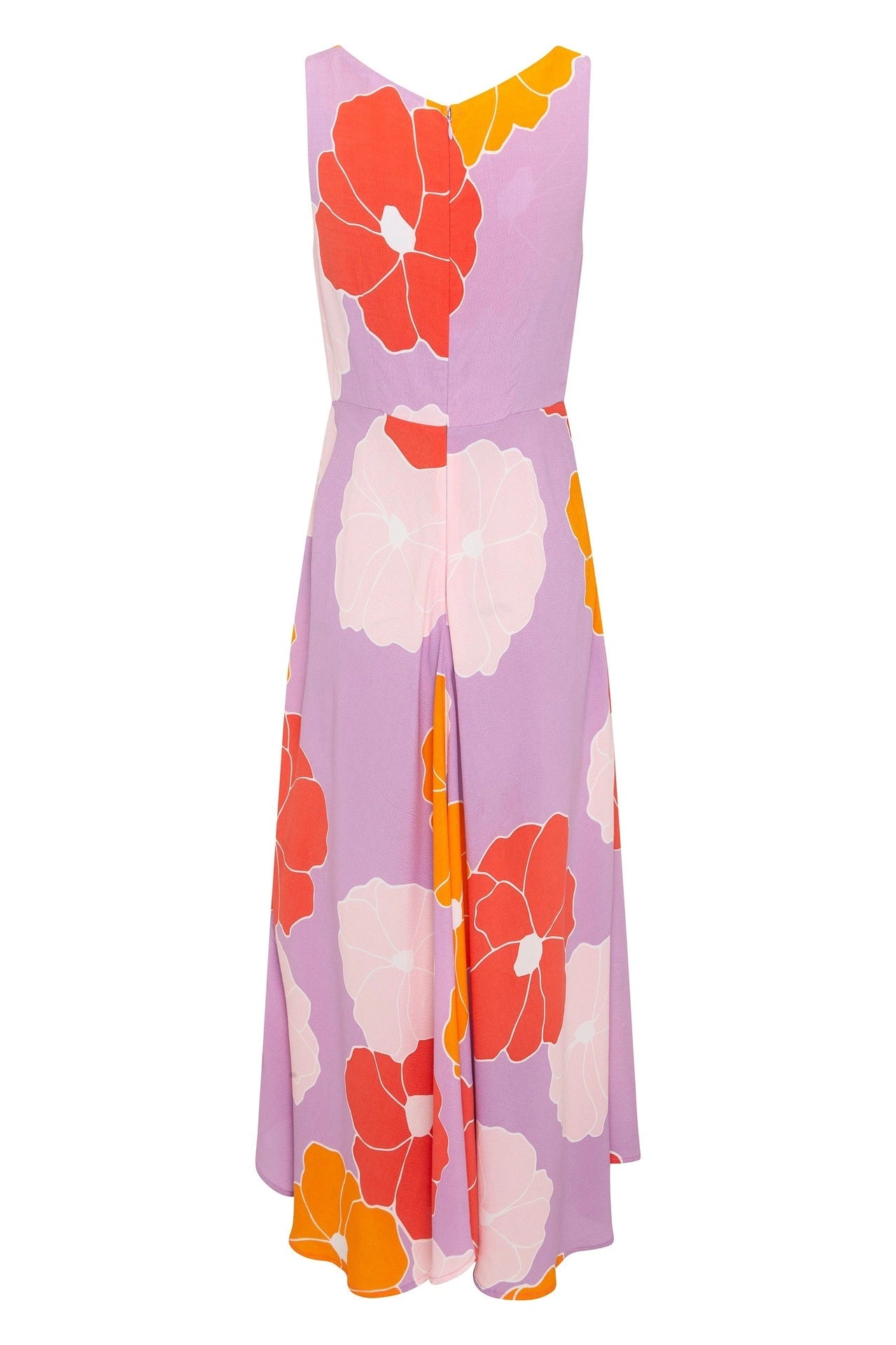 Fashion Print Sleeveless Beach Maxi Dress