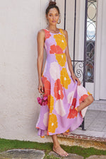 Load image into Gallery viewer, Fashion Print Sleeveless Beach Maxi Dress
