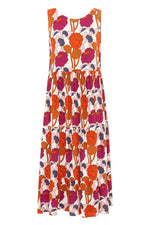 Load image into Gallery viewer, Fashion Round Neck Sleeveless Print Beach Dress
