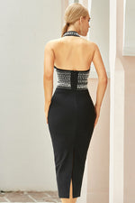 Load image into Gallery viewer, Halter Beaded Bodycon Party Evening Dress
