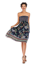 Load image into Gallery viewer, Floral Strapless Tie Front Maxi Dress
