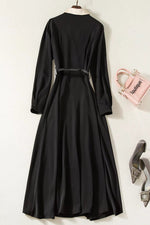 Load image into Gallery viewer, Kate Middleton Elegant Black Office Midi Dress
