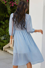 Load image into Gallery viewer, Light Sky Blue A-Line Mid Dress
