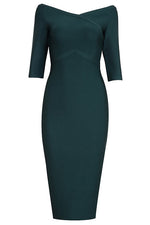Load image into Gallery viewer, Midi Bodycon Bandage Dress
