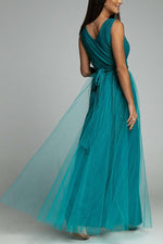 Load image into Gallery viewer, V Neck Backless Maxi Dress
