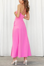 Load image into Gallery viewer, Cut Out Backless V Neck Maxi Dress

