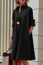 Load image into Gallery viewer, Classic Collared Shirt Dress
