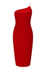 Load image into Gallery viewer, One Shoulder Zip Back Bodycon Dress
