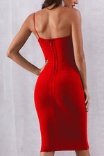 Load image into Gallery viewer, One Shoulder Zip Back Bodycon Dress
