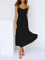 Load image into Gallery viewer, Womens Summer Maxi Dress Sleeveless Ruched Beach Long Dress

