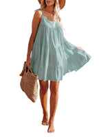 Load image into Gallery viewer, Womens Ruffle Cami Dress Summer Babydoll Dress
