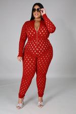 Load image into Gallery viewer, Plus Size Sexy See Through Long Sleeve Jumpsuit
