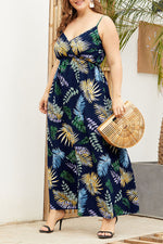 Load image into Gallery viewer, Plus Size Printed Sleeveless Maxi Dress
