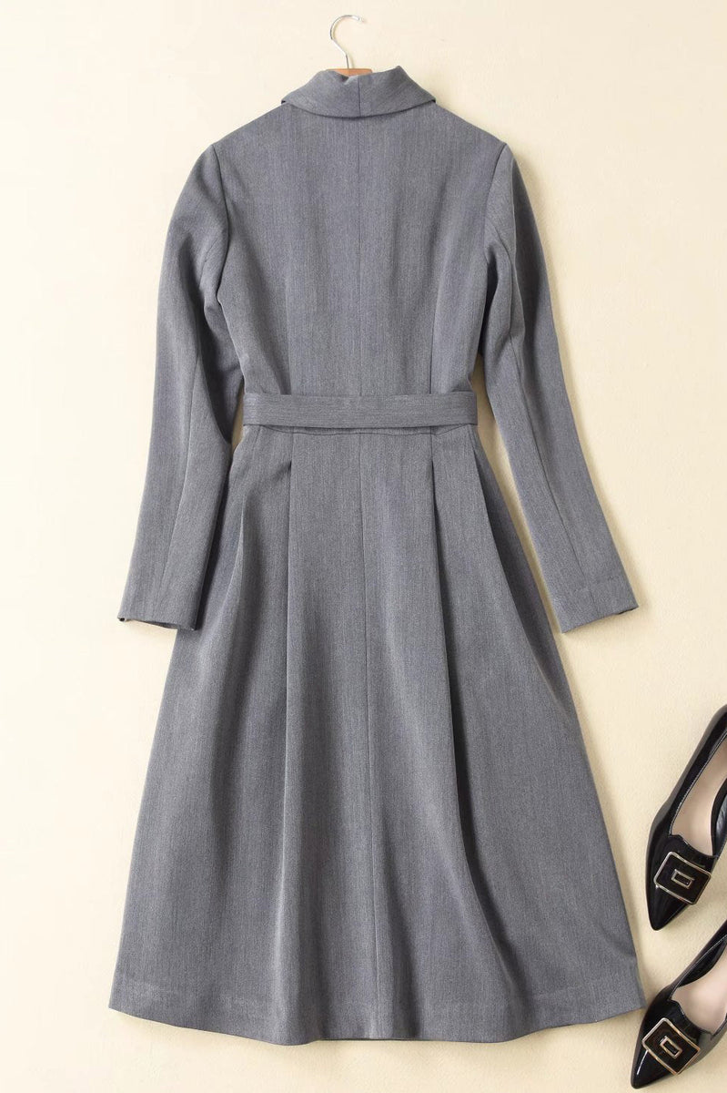 Queen Letizia Elegant Grey Dress – TheGlamourLady.com