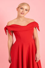 Load image into Gallery viewer, A-line Off-the-shoulder Cocktail Party Dress
