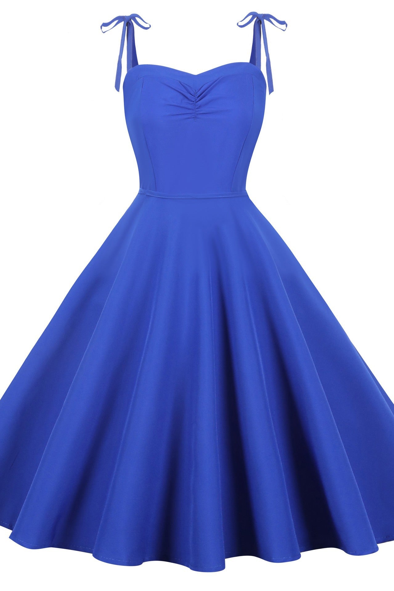 Royal Blue A-Line Sleeveless Cocktail Party Dress