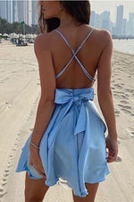 Load image into Gallery viewer, Sexy Bowknot Crisscross Backless Cami Dress
