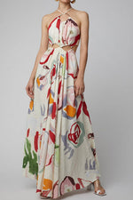 Load image into Gallery viewer, Sexy Print Long Maxi Beach Dress
