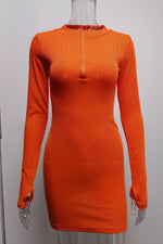 Load image into Gallery viewer, Sexy V-Neck Long Sleeve Casual Mini Dress
