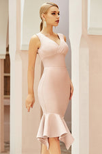 Load image into Gallery viewer, Sexy V-Neck Mermaid Cocktail Party Bandage Dress
