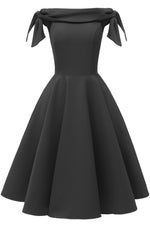 Load image into Gallery viewer, Solid Off-the-shoulder Knotted Prom Party Dress
